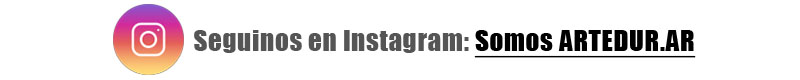 Seguinos en Instagram: Somos ARTEDUR.AR